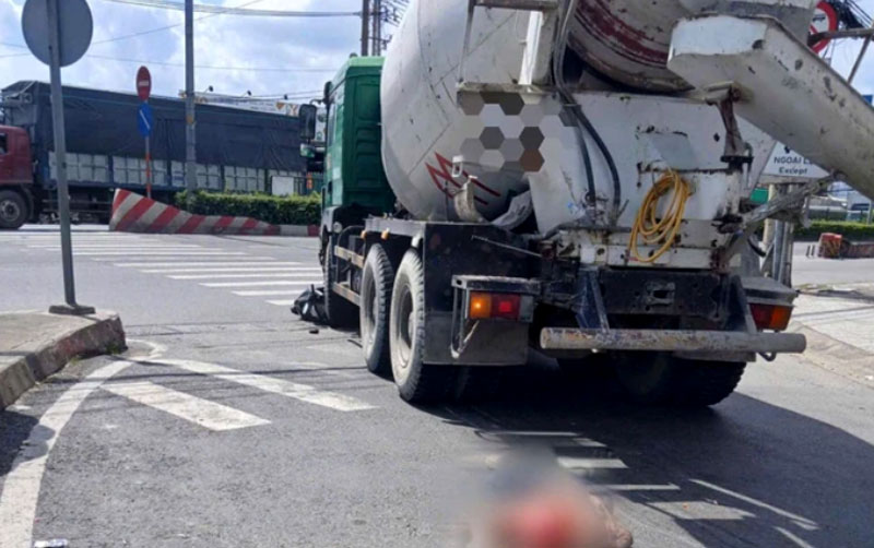 Hiện trường vụ tai nạn.