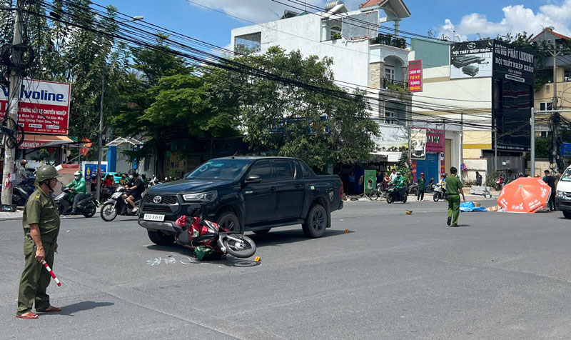 Hiện trường vụ tai nạn.