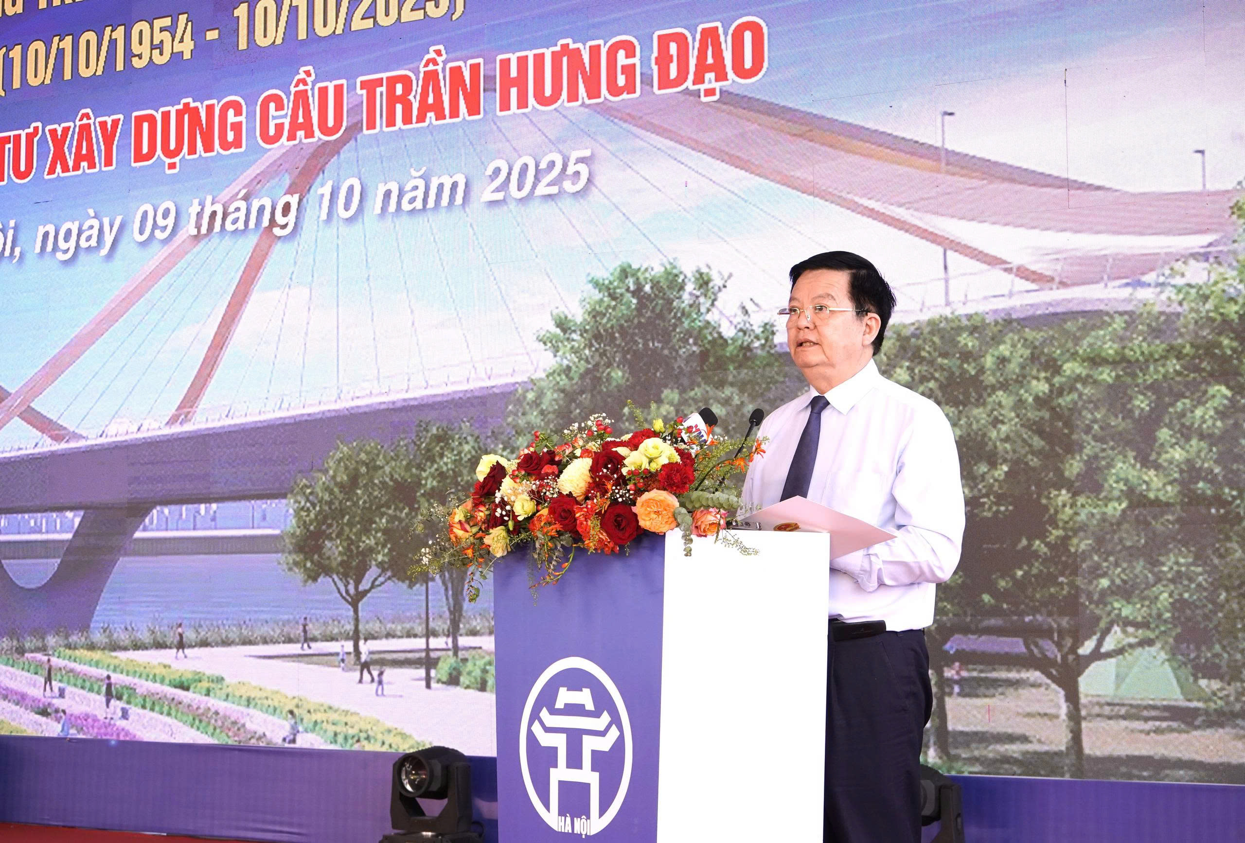 H&agrave; Nội khởi c&ocirc;ng cầu Trần Hưng Đạo gần 16 ngh&igrave;n tỷ đồng, biểu tượng h&igrave;nh v&ograve;m th&eacute;p v&ocirc; cực- Ảnh 2.