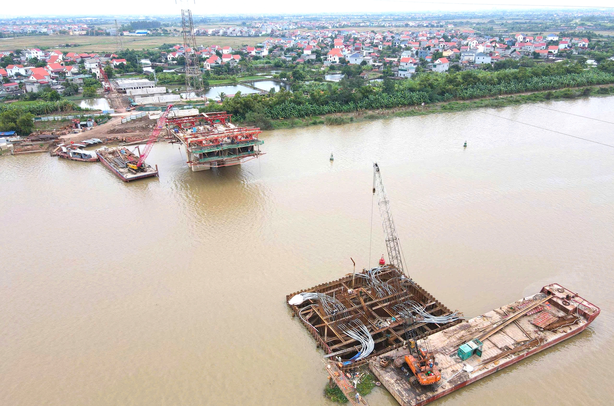 Sau chỉ đạo của Chủ tịch tỉnh Bắc Ninh, cầu gần 2.200 tỷ đồng thi c&ocirc;ng ra sao?- Ảnh 15.