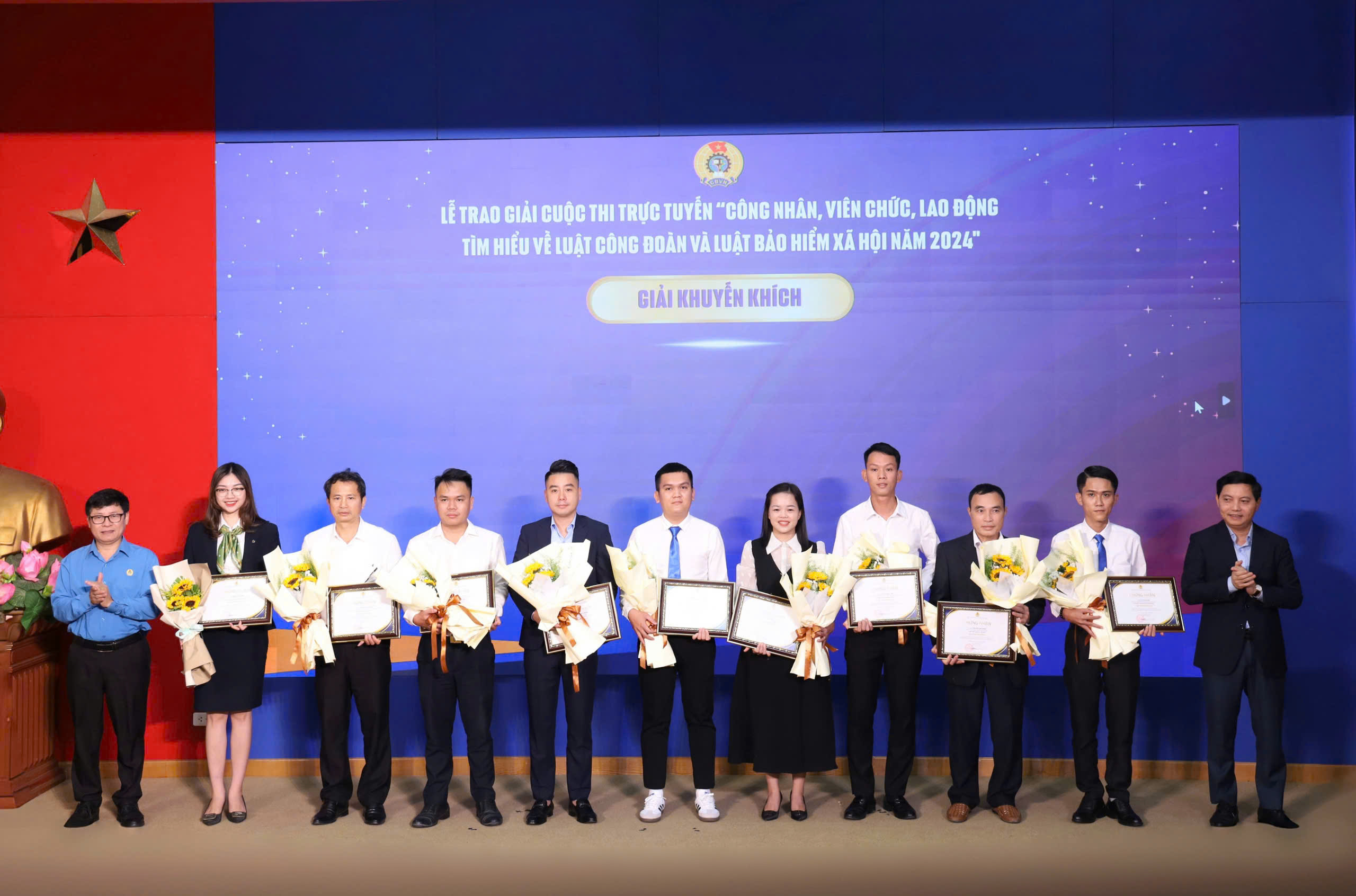 Hai đo&agrave;n vi&ecirc;n ng&agrave;nh X&acirc;y dựng được vinh danh tại Cuộc thi t&igrave;m hiểu Luật C&ocirc;ng đo&agrave;n v&agrave; BHXH- Ảnh 3.