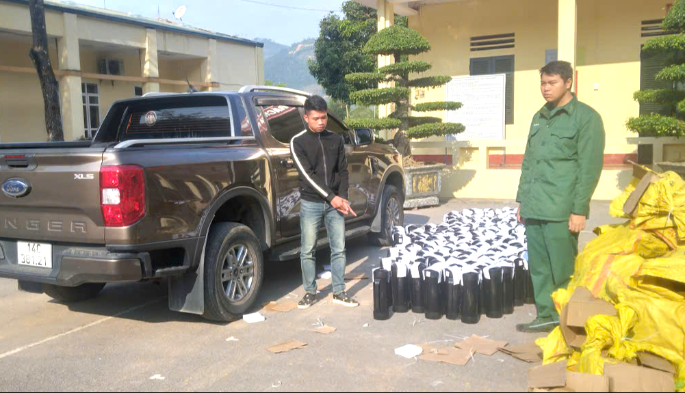 Bắt đối tượng vận chuyển trái phép 224 bình khí cười tại Quảng Ninh- Ảnh 1. Bắt đối tượng vận chuyển trái phép 224 bình khí cười tại Quảng Ninh- Ảnh 1.