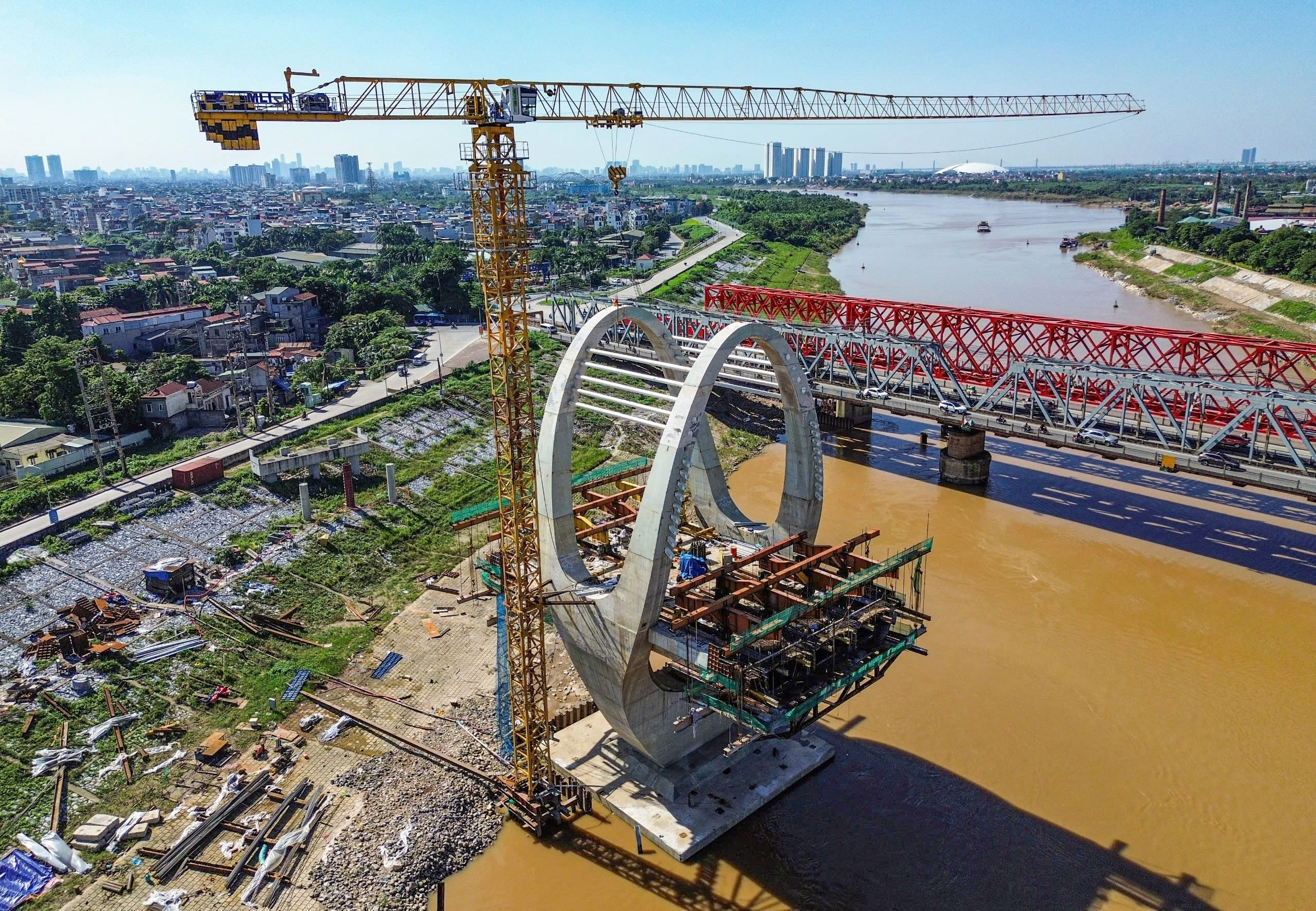 Dự &aacute;n cầu Đuống &ldquo;giậm ch&acirc;n tại chỗ&rdquo;: Mặt bằng chưa xong, tiến độ k&eacute;o d&agrave;i th&ecirc;m 1 năm- Ảnh 16.