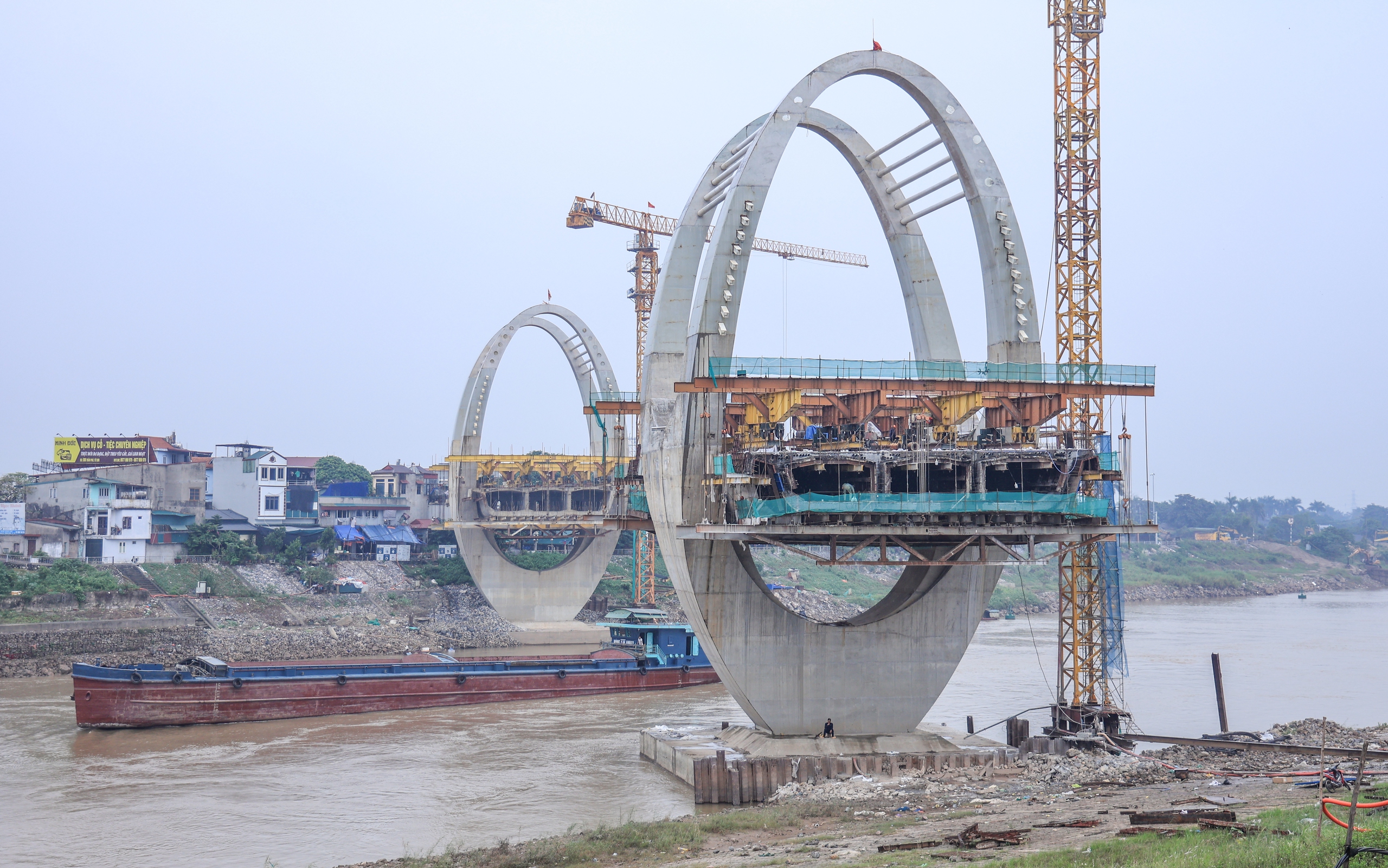 Dự &aacute;n cầu Đuống &ldquo;giậm ch&acirc;n tại chỗ&rdquo;: Mặt bằng chưa xong, tiến độ k&eacute;o d&agrave;i th&ecirc;m 1 năm- Ảnh 17.