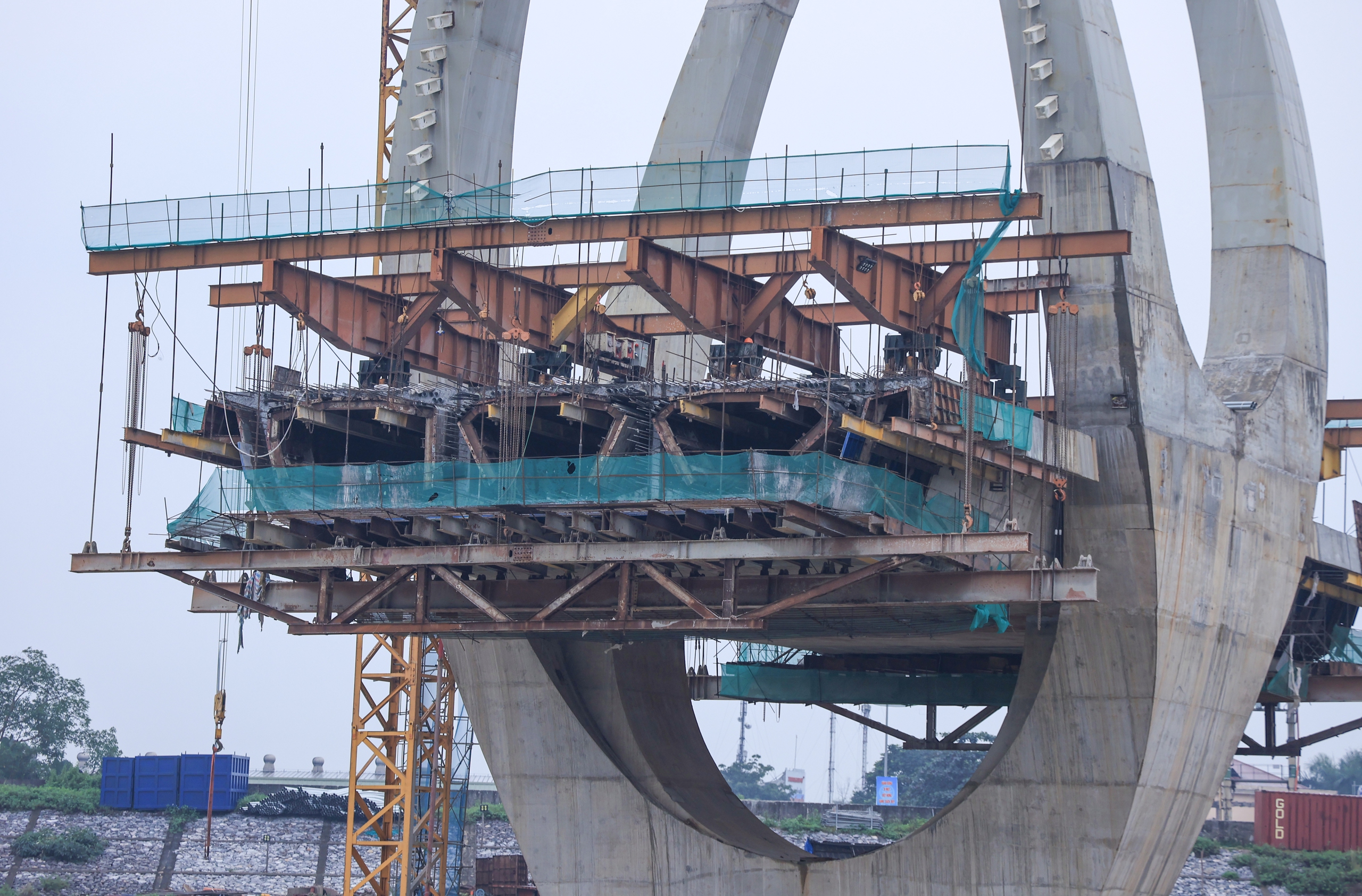 Dự &aacute;n cầu Đuống &ldquo;giậm ch&acirc;n tại chỗ&rdquo;: Mặt bằng chưa xong, tiến độ k&eacute;o d&agrave;i th&ecirc;m 1 năm- Ảnh 14.