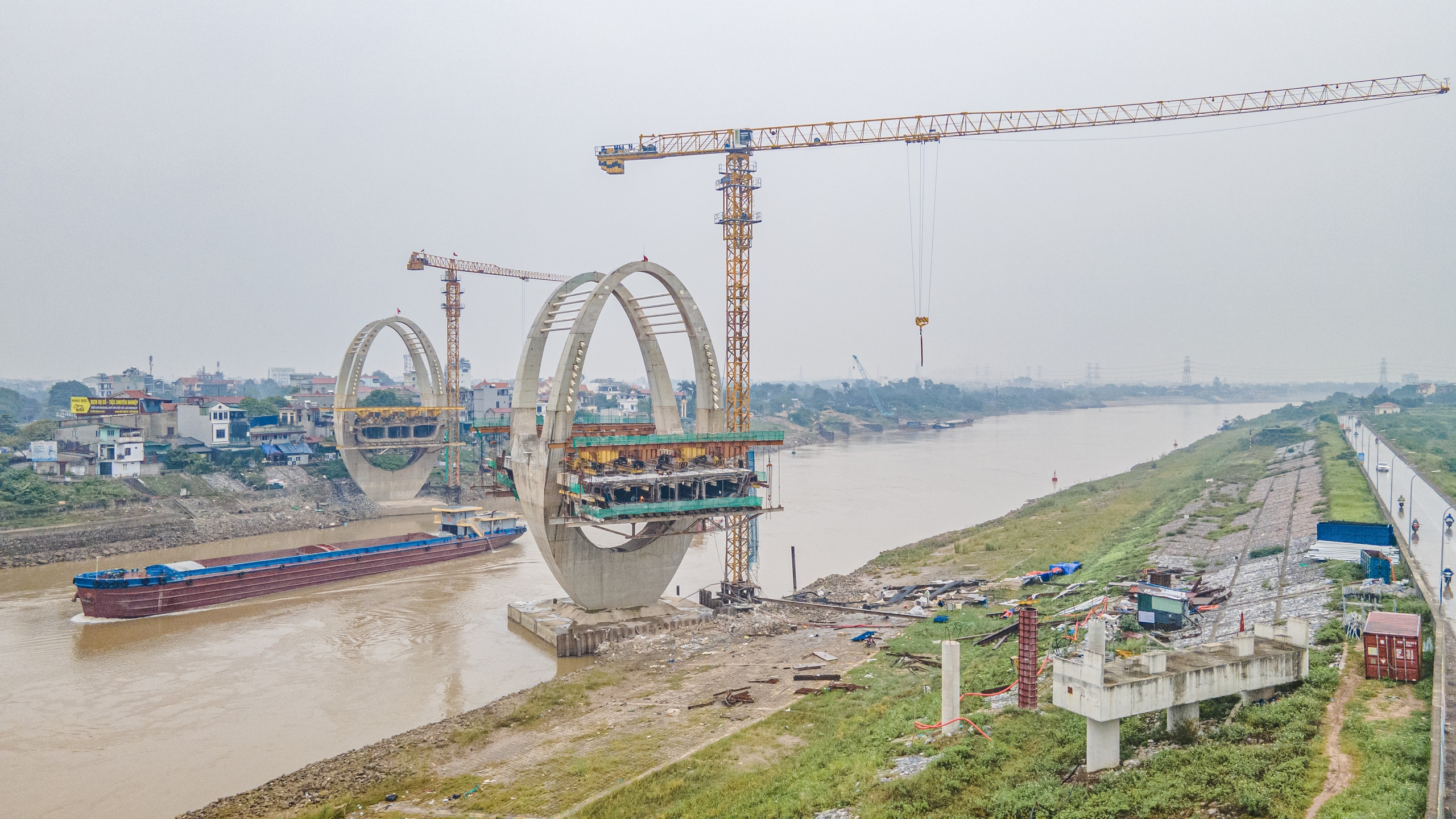 Dự &aacute;n cầu Đuống &ldquo;giậm ch&acirc;n tại chỗ&rdquo;: Mặt bằng chưa xong, tiến độ k&eacute;o d&agrave;i th&ecirc;m 1 năm- Ảnh 13.