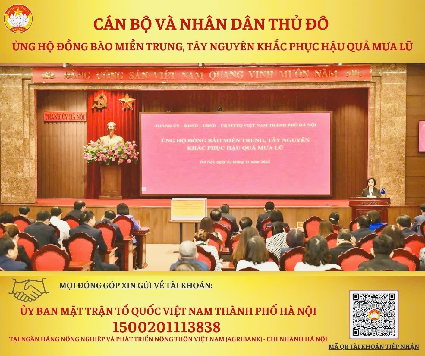 H&agrave; Nội chung tay c&ugrave;ng đồng b&agrave;o miền Trung, T&acirc;y Nguy&ecirc;n vượt lũ- Ảnh 4.