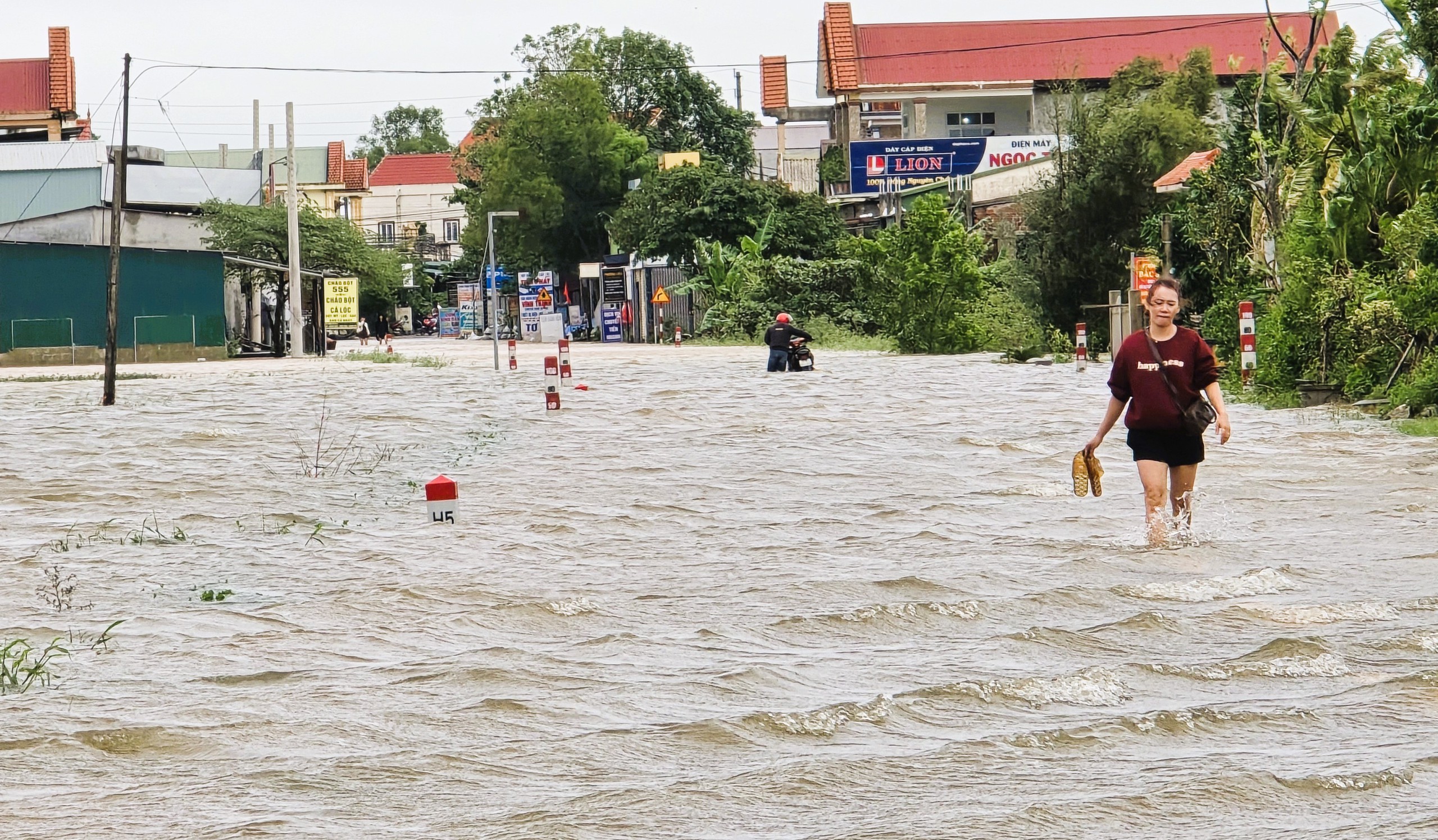 Quảng Trị vẫn còn hàng nghìn hộ dân ngập lụt, gần 18.000 học sinh nghỉ học- Ảnh 4. Quảng Trị vẫn còn hàng nghìn hộ dân ngập lụt, gần 18.000 học sinh nghỉ học- Ảnh 4.