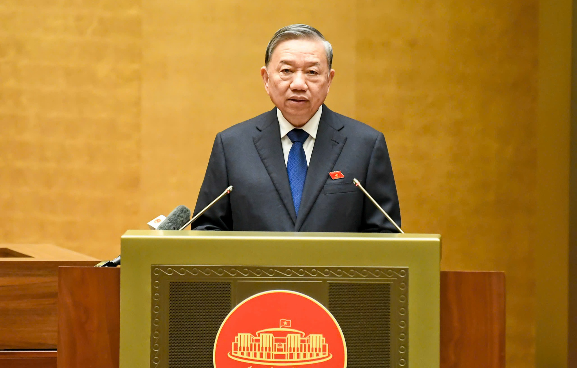 Ph&aacute;t biểu của Tổng B&iacute; thư T&ocirc; L&acirc;m tại Quốc hội về dự thảo Văn kiện Đại hội XIV của Đảng- Ảnh 1.