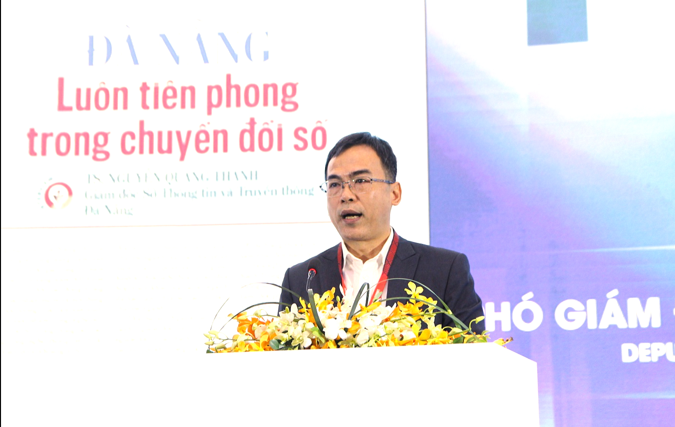 &Ocirc;ng Đinh Thế Vinh, Ph&oacute; Gi&aacute;m đốc Sở X&acirc;y dựng th&agrave;nh phố Đ&agrave; Nẵng chia sẻ kinh nghiệm của Đ&agrave; Nẵng trong chuyển đổi số dịch vụ h&agrave;nh ch&iacute;nh c&ocirc;ng.