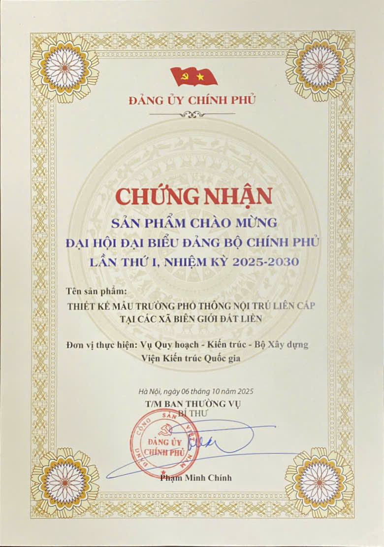 Bộ X&acirc;y dựng phổ biến 15 thiết kế mẫu trường nội tr&uacute; li&ecirc;n cấp tại c&aacute;c x&atilde; bi&ecirc;n giới đất liền- Ảnh 4.