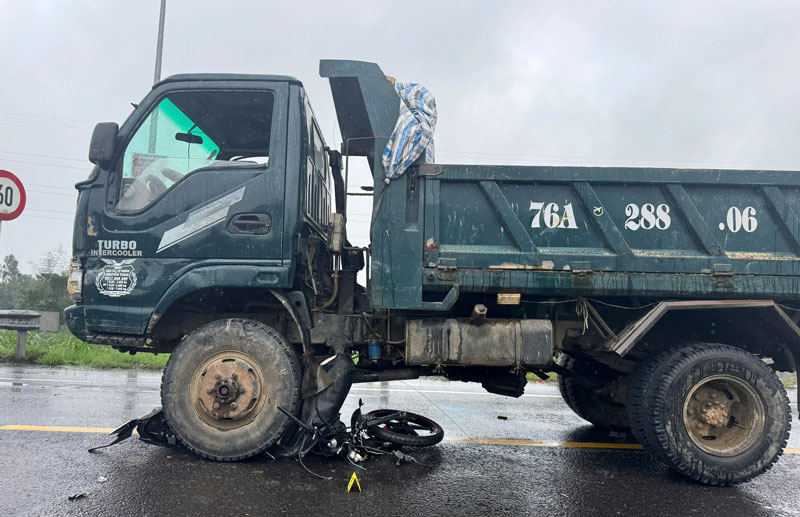 Hiện trường vụ tai nạn.