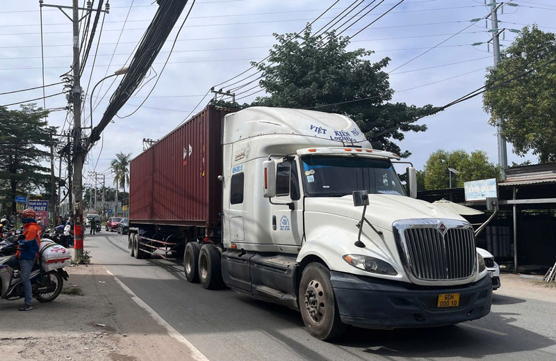 Hiện trường vụ tai nạn - Ảnh: Nguyễn Dũng.