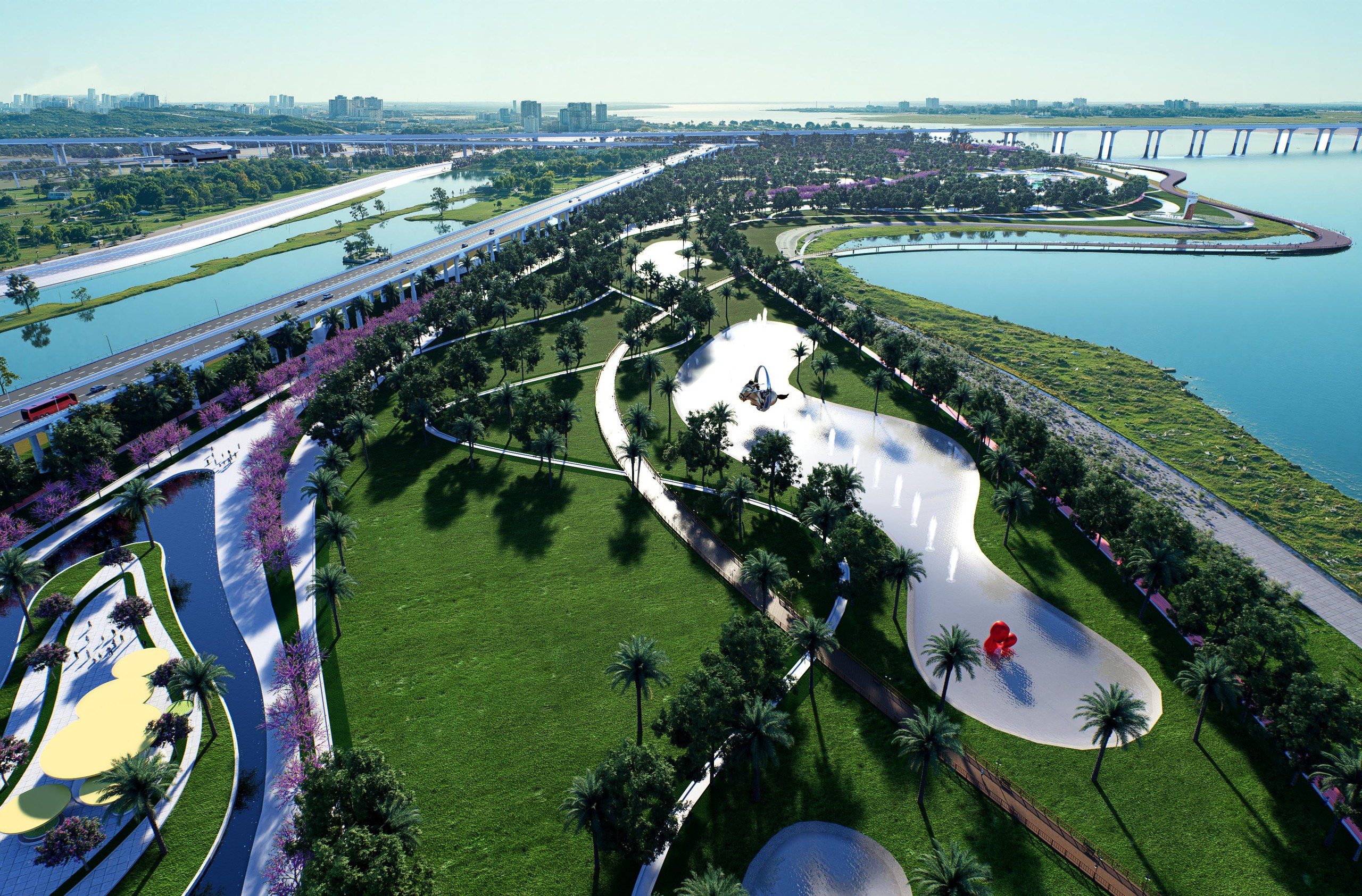 Đề xuất hướng tuyến khả thi cho trục Đại lộ cảnh quan s&ocirc;ng Hồng- Ảnh 1.