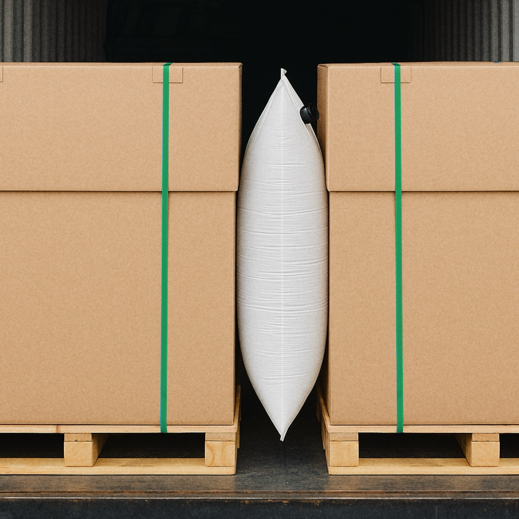 Đ&oacute;ng h&agrave;ng container với t&uacute;i kh&iacute; ch&egrave;n h&agrave;ng v&agrave; pallet của ICD Việt Nam- Ảnh 1.