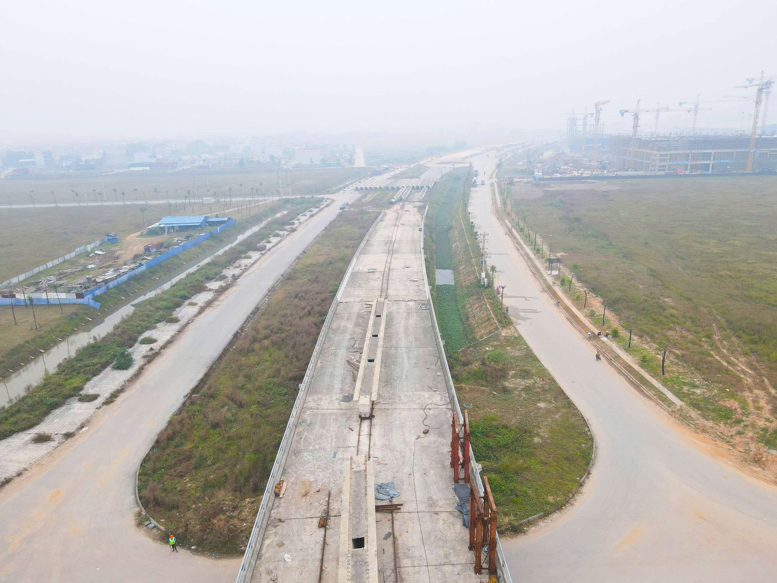 Bắc Ninh: Cầu vượt nối khu c&ocirc;ng nghiệp ở dự &aacute;n đường ngh&igrave;n tỷ đồng sắp về đ&iacute;ch- Ảnh 12.
