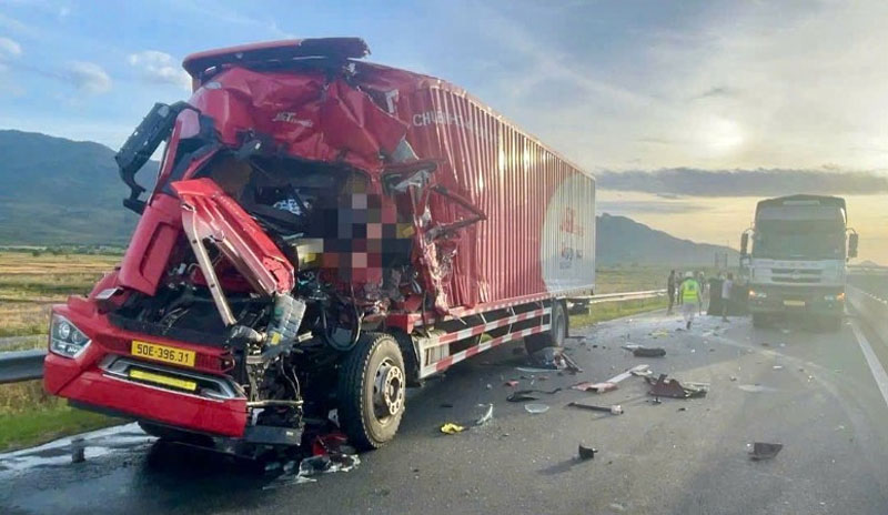 Hiện trường vụ tai nạn - Ảnh: B.H.