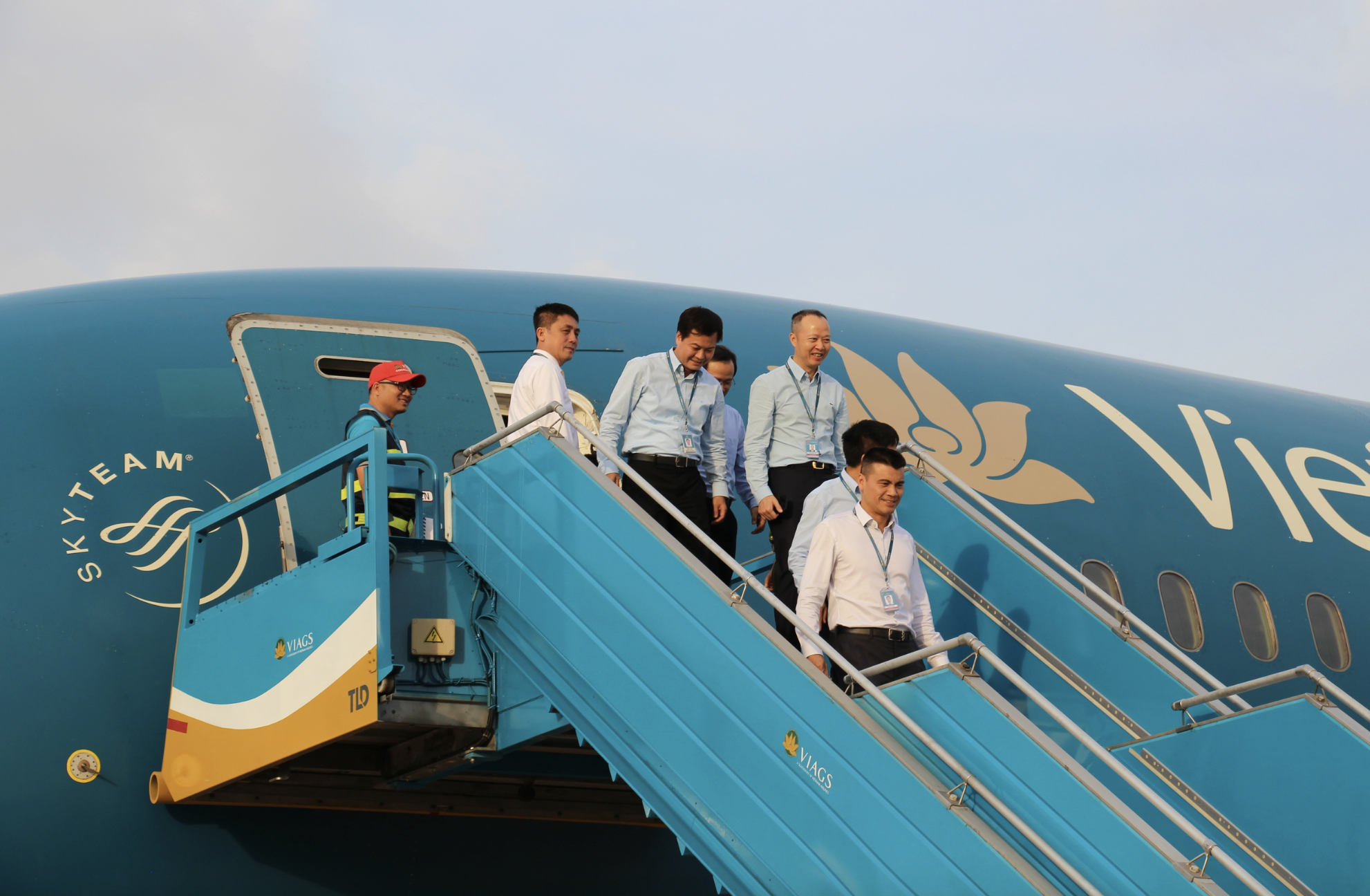 Chuyến bay kỹ thuật đầu tiên đã hạ cánh an toàn xuống sân bay Long Thành- Ảnh 6. Chuyến bay kỹ thuật đầu tiên đã hạ cánh an toàn xuống sân bay Long Thành- Ảnh 6.