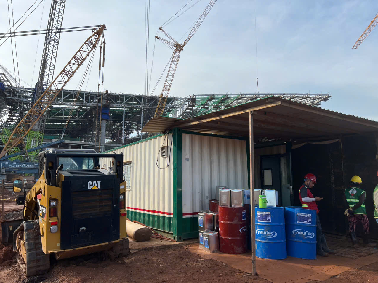 Đảm bảo an to&agrave;n lao động v&agrave; chất lượng c&ocirc;ng tr&igrave;nh s&acirc;n bay Long Th&agrave;nh với vật liệu Newtec- Ảnh 2.