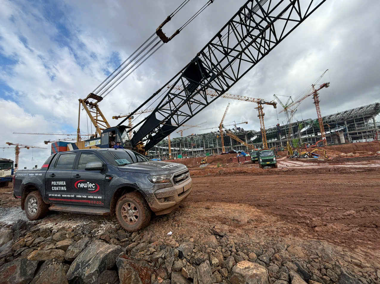 Vật liệu Newtec - “Lá chắn chất lượng” tại dự án sân bay Long Thành- Ảnh 1. Vật liệu Newtec - “Lá chắn chất lượng” tại dự án sân bay Long Thành- Ảnh 1.