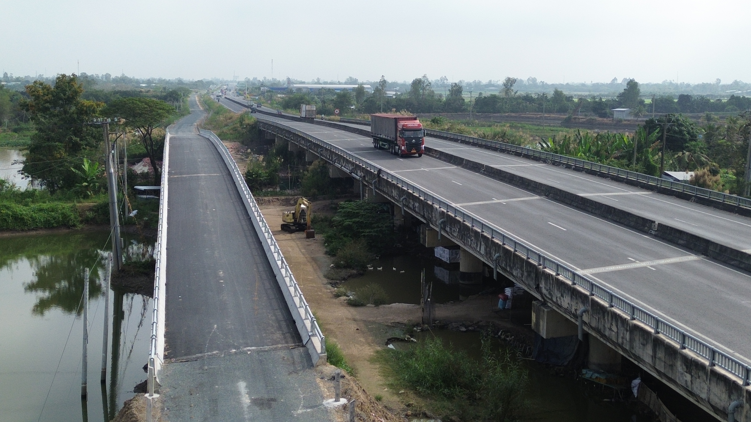 Cận cảnh nút giao Lộ Tẻ kết nối Đồng Tháp - An Giang - Cần Thơ- Ảnh 5. Cận cảnh nút giao Lộ Tẻ kết nối Đồng Tháp - An Giang - Cần Thơ- Ảnh 5.