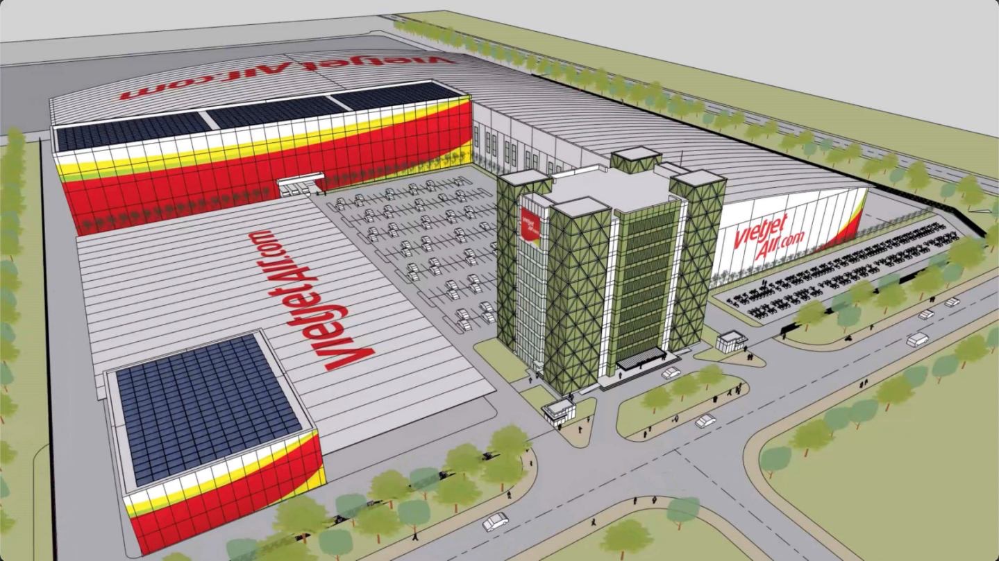 Vietjet cất n&oacute;c hangar chuẩn quốc tế, khai trương chuyến bay tới Cảng HKQT Long Th&agrave;nh- Ảnh 2.