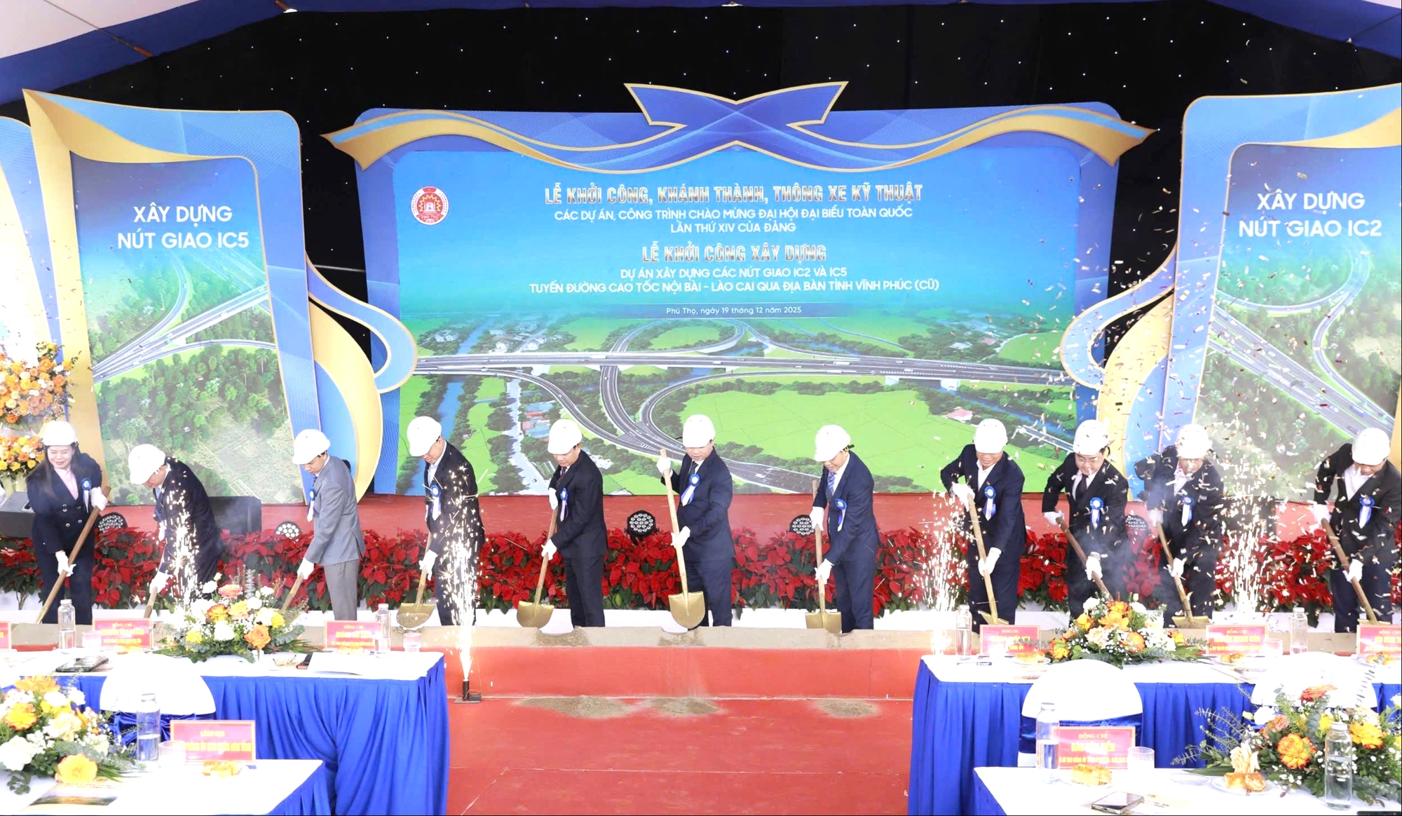 Phú Thọ: Khởi công nút giao IC2, IC5, tạo đột phá kết nối trên cao tốc Nội Bài - Lào Cai- Ảnh 4. Phú Thọ: Khởi công nút giao IC2, IC5, tạo đột phá kết nối trên cao tốc Nội Bài - Lào Cai- Ảnh 4.