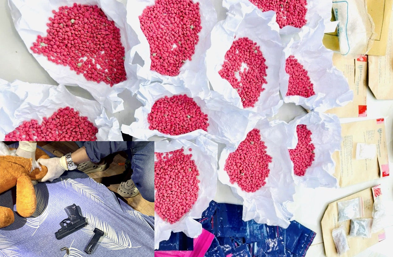 Triệt phá đường dây ma túy xuyên quốc gia, thu giữ hơn 9,2kg ma túy tổng hợp- Ảnh 2. Triệt phá đường dây ma túy xuyên quốc gia, thu giữ hơn 9,2kg ma túy tổng hợp- Ảnh 2.
