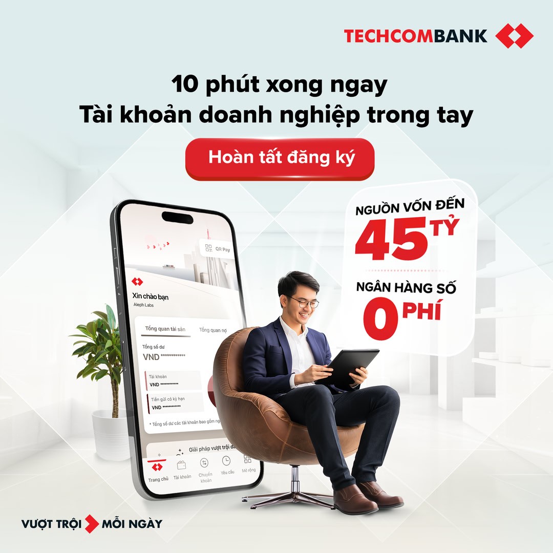 3 l&yacute; do doanh nghiệp n&ecirc;n mở t&agrave;i khoản Techcombank Business- Ảnh 1.