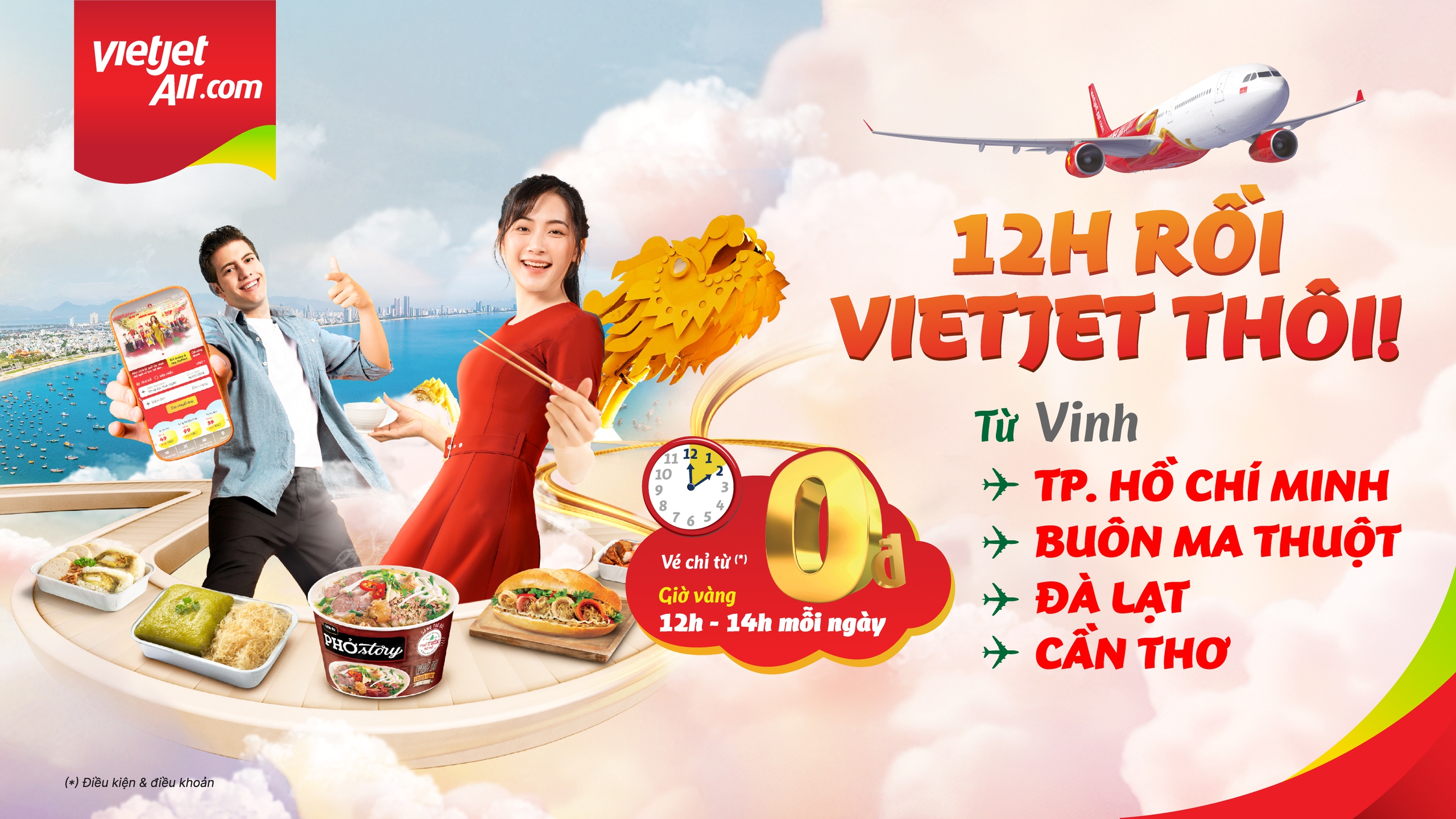Bay c&ugrave;ng Vietjet đến Vinh: Đ&oacute;n m&ugrave;a đo&agrave;n vi&ecirc;n thuận tiện hơn, gi&aacute; v&eacute; chỉ từ 0 đồng- Ảnh 1.