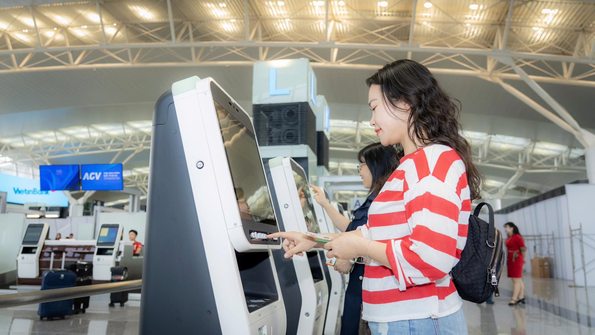 Thử nghiệm khai th&aacute;c với c&aacute;c chuyến bay giả định tại khu vực mở rộng nh&agrave; ga T2 Nội B&agrave;i- Ảnh 4.