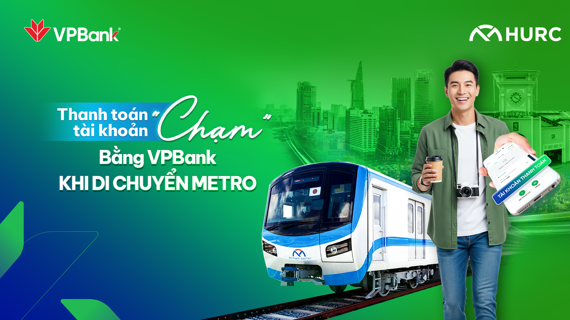 Thanh to&aacute;n Metro chỉ bằng một chạm điện thoại với t&agrave;i khoản VPBank- Ảnh 1.