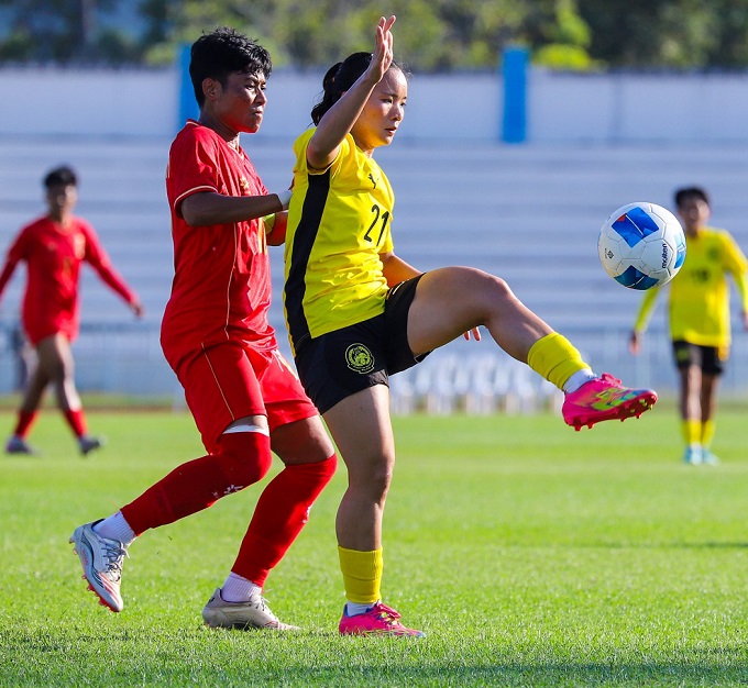 SEA Games 33: Đội tuyển nữ Myanmar chiếm ng&ocirc;i nhất bảng B sau trận thắng Malaysia- Ảnh 1.