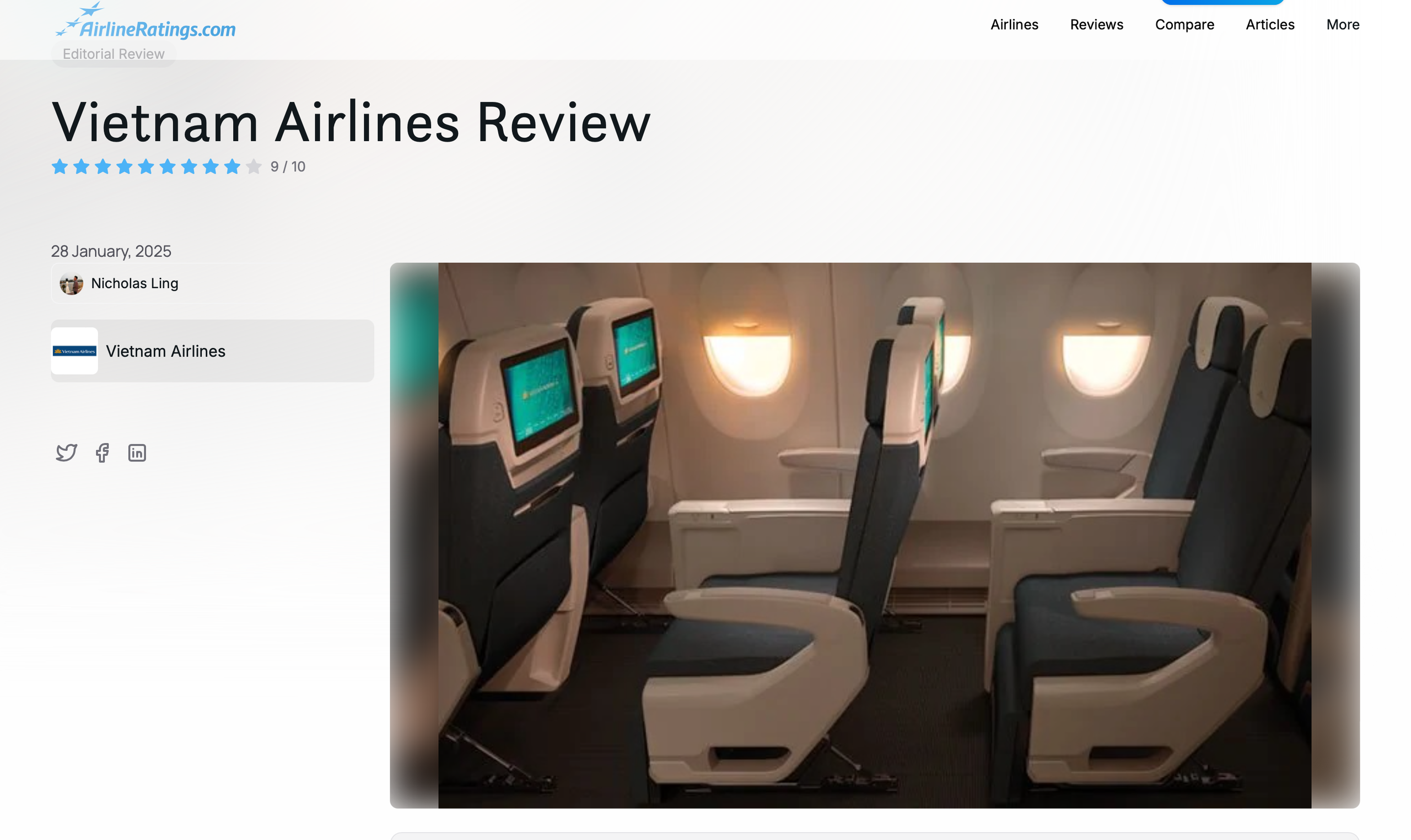 Vietnam Airlines lọt Top 20 h&atilde;ng h&agrave;ng kh&ocirc;ng tốt nhất thế giới- Ảnh 2.