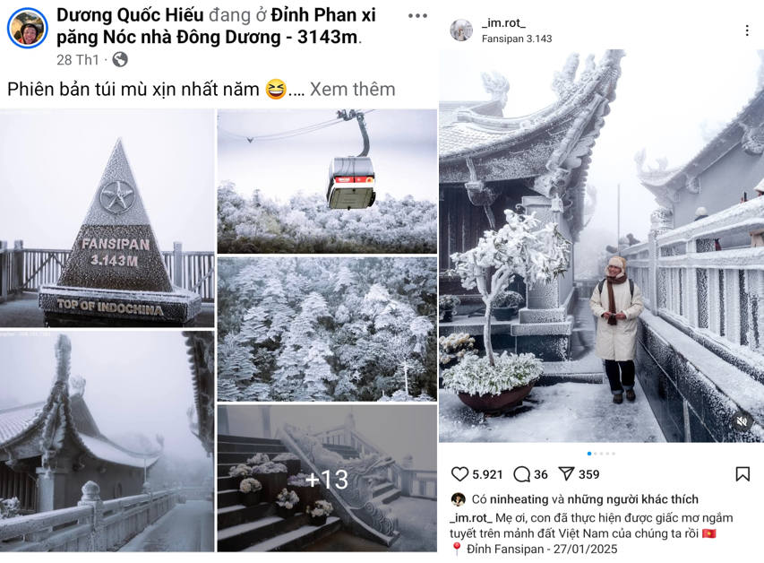 R&eacute;t đậm r&eacute;t hại, du kh&aacute;ch đổ l&ecirc;n Fansipan săn băng tuyết- Ảnh 6.