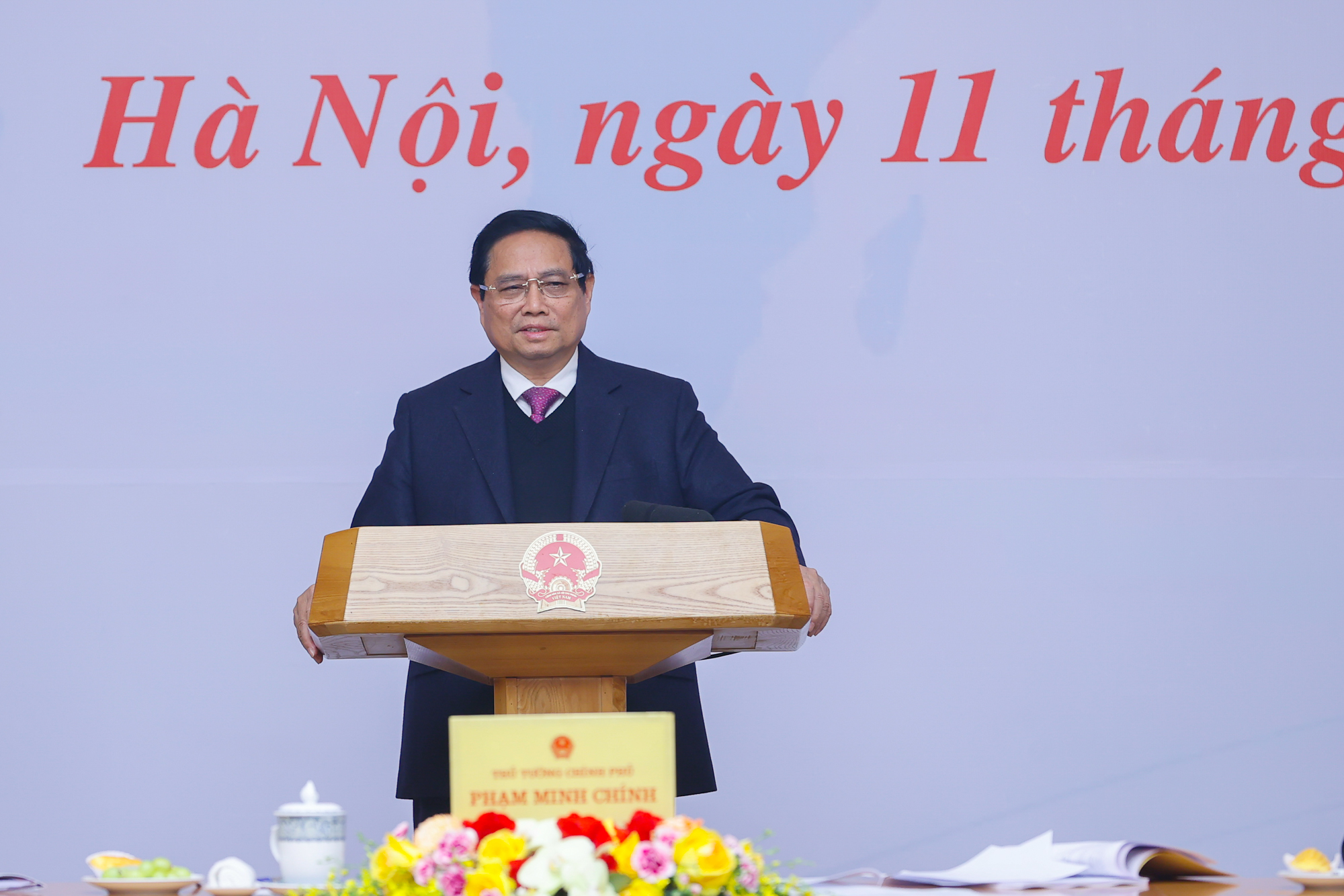 Thủ tướng l&agrave;m việc với c&aacute;c ng&acirc;n h&agrave;ng thương mại để th&uacute;c đẩy tăng trưởng- Ảnh 1.