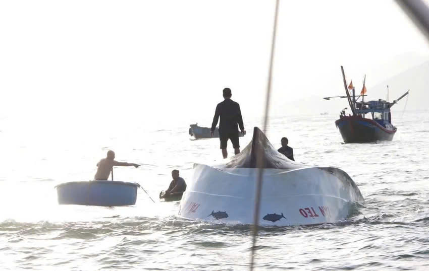 T&igrave;m thấy thi thể 2 ngư d&acirc;n bị ch&igrave;m t&agrave;u c&aacute; tại Nha Trang- Ảnh 1.