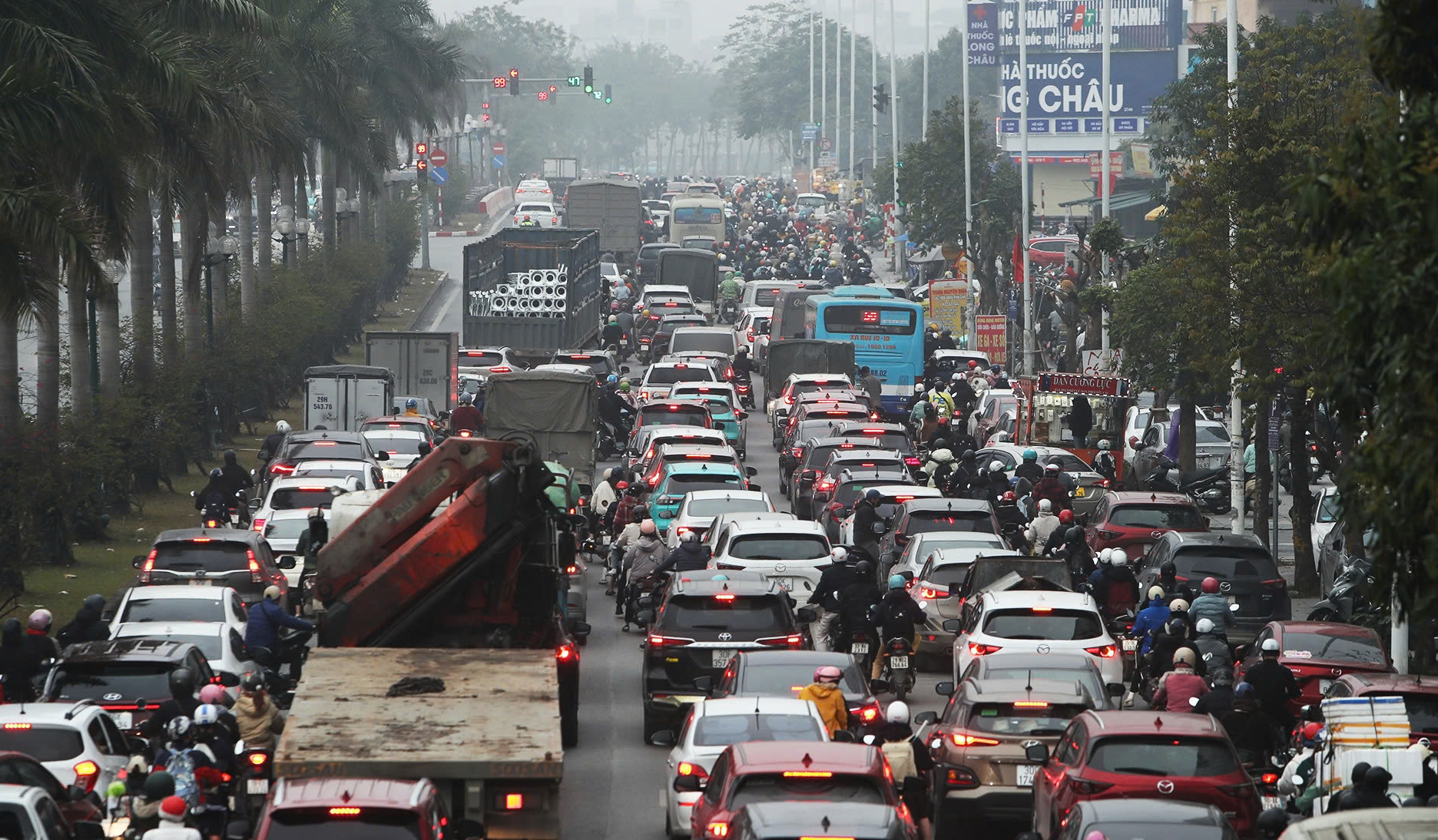 Hà Nội tổ chức lại giao thông ngã tư Trần Hữu Dực - Nguyễn Văn Giáp từ ngày 24/2- Ảnh 1. Hà Nội tổ chức lại giao thông ngã tư Trần Hữu Dực - Nguyễn Văn Giáp từ ngày 24/2- Ảnh 1.