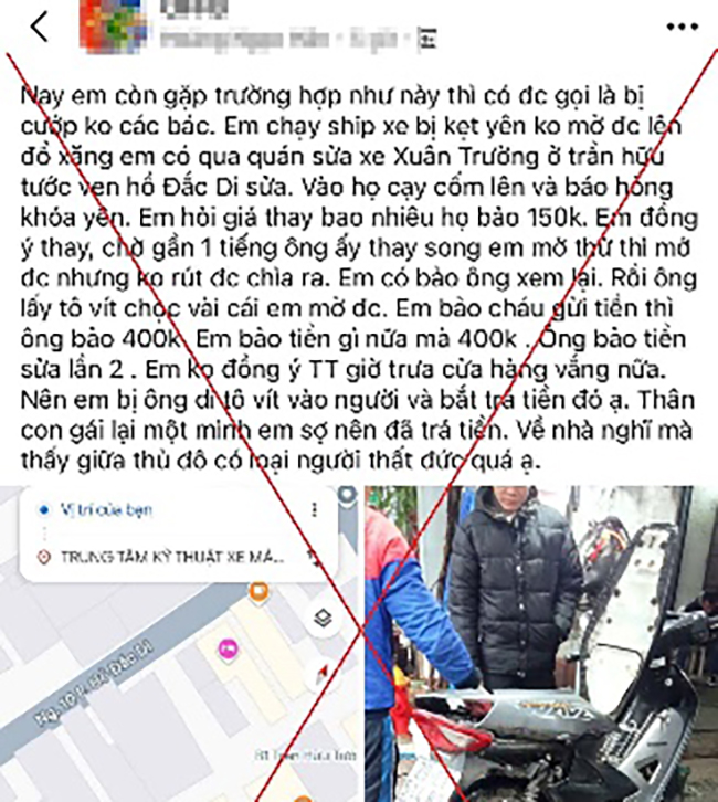 Th&ocirc;ng tin bất ngờ vụ nữ t&agrave;i xế bị đe dọa, &eacute;p trả tiền tại qu&aacute;n sửa xe ở H&agrave; Nội- Ảnh 1.