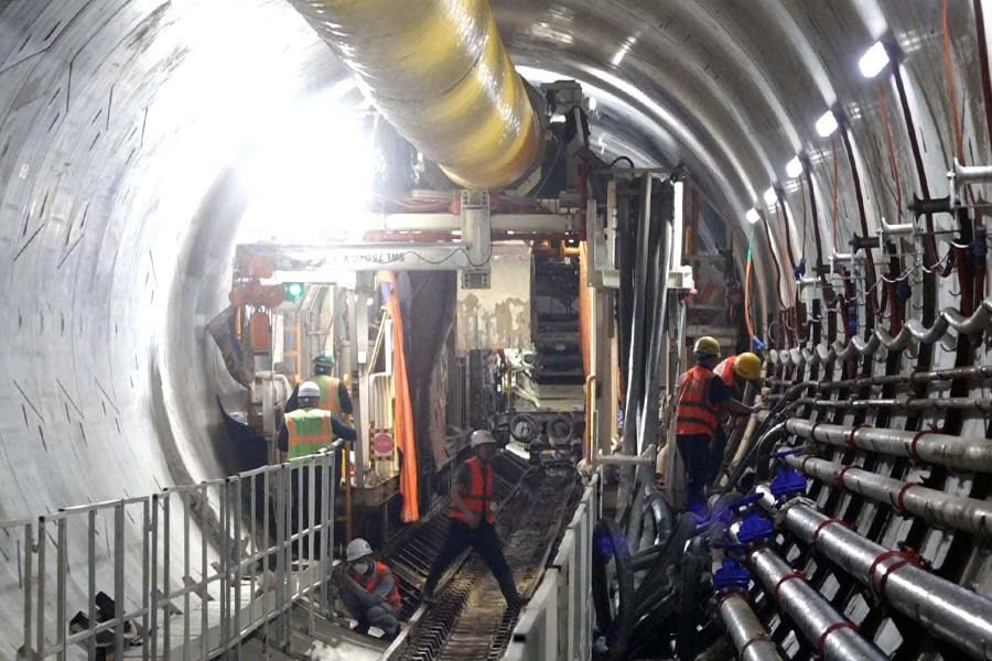 Metro Nhổn - ga H&agrave; Nội vận h&agrave;nh m&aacute;y đ&agrave;o hầm thứ hai- Ảnh 1.