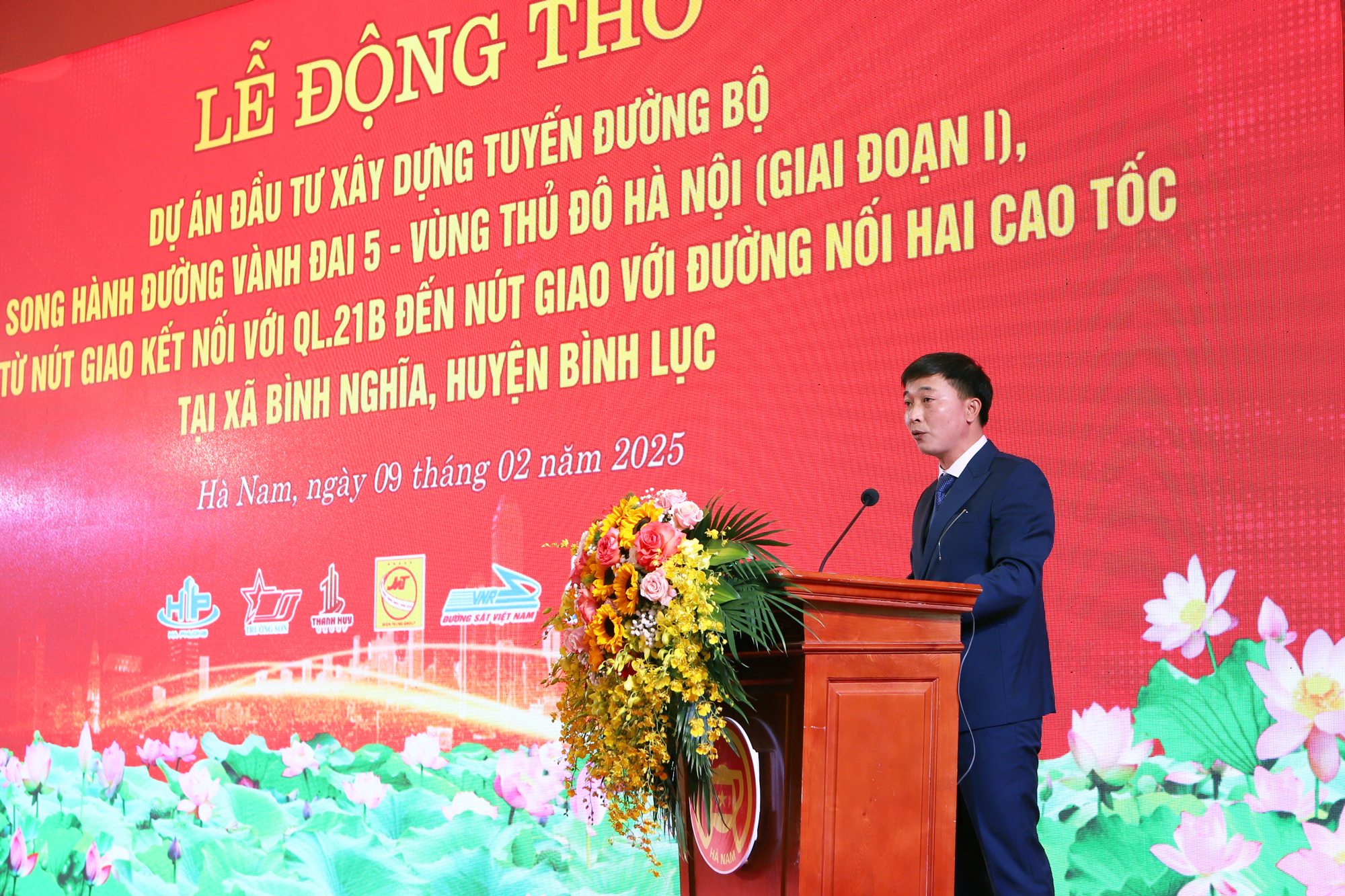 Động thổ dự &aacute;n đường song h&agrave;nh V&agrave;nh đai 5 qua H&agrave; Nam trị gi&aacute; 1.500 tỷ- Ảnh 2.