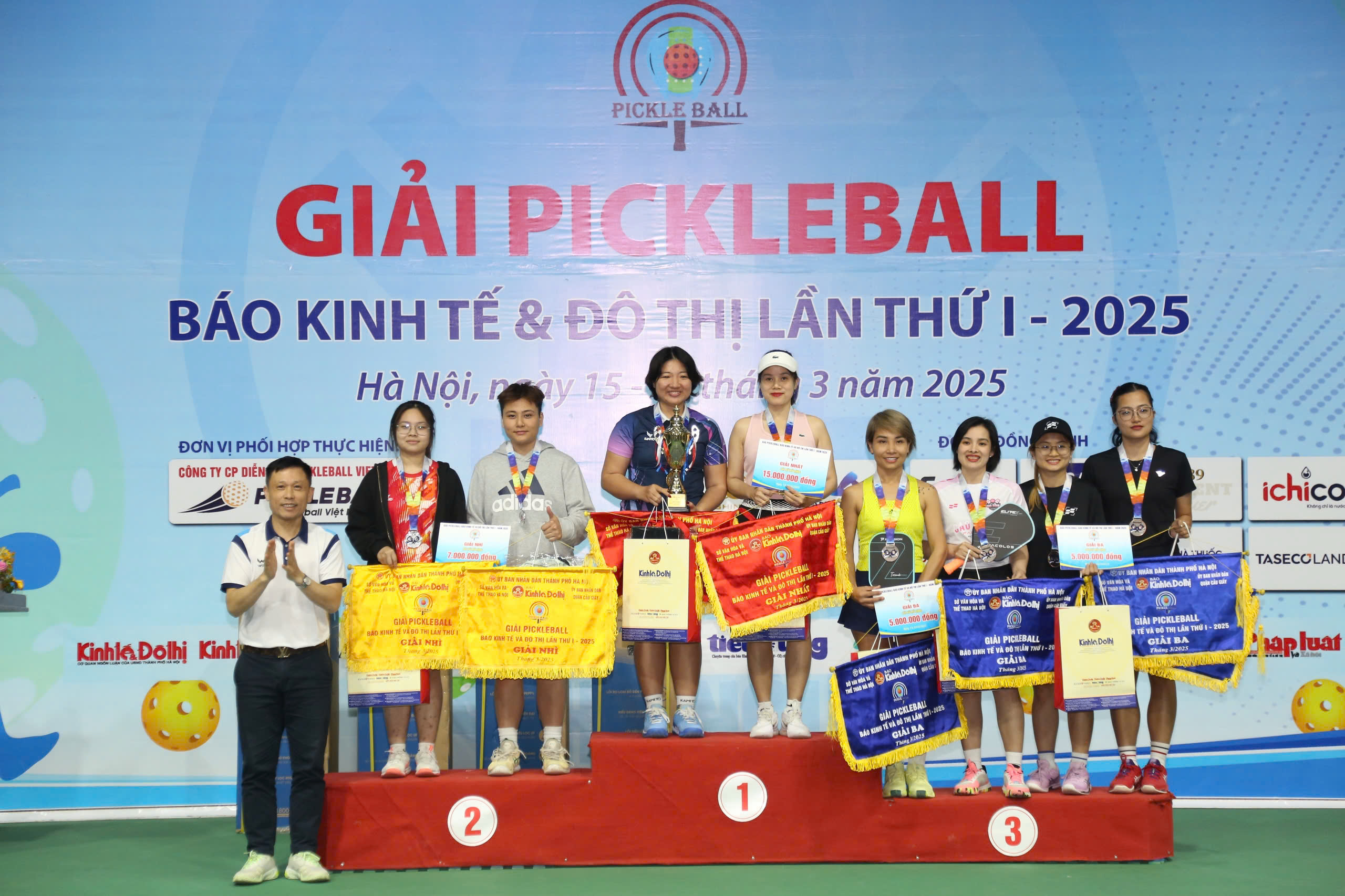 X&aacute;c định c&aacute;c nh&agrave; v&ocirc; địch tại giải pickleball B&aacute;o Kinh tế v&agrave; Đ&ocirc; thị 2025- Ảnh 1.