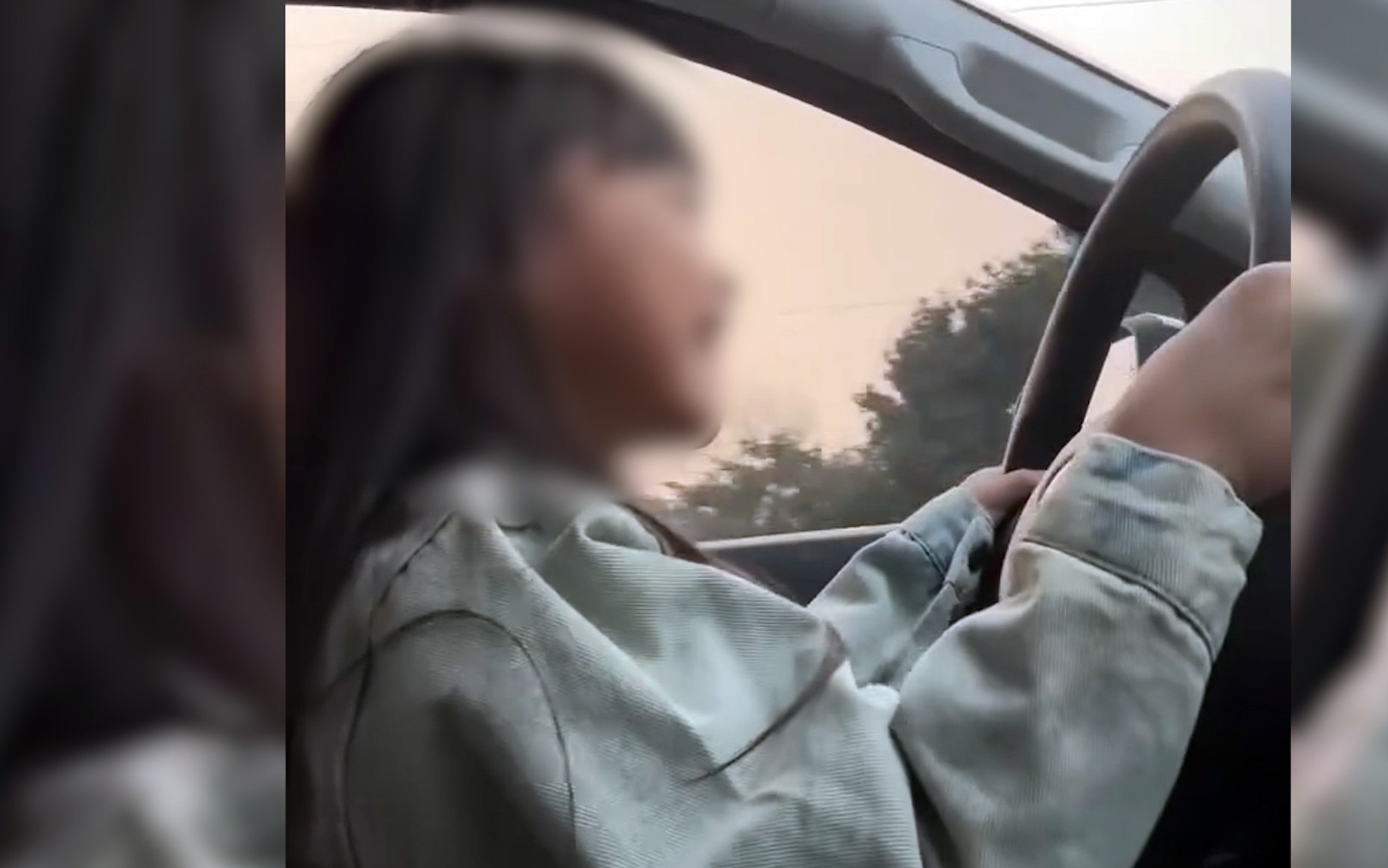 X&aacute;c minh clip người đ&agrave;n &ocirc;ng để b&eacute; g&aacute;i l&aacute;i &ocirc; t&ocirc;, chạy 50 - 60km/h
