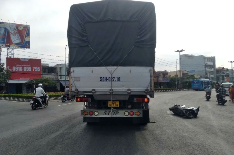 Hiện trường vụ tai nạn - Ảnh: Nhật Trường.