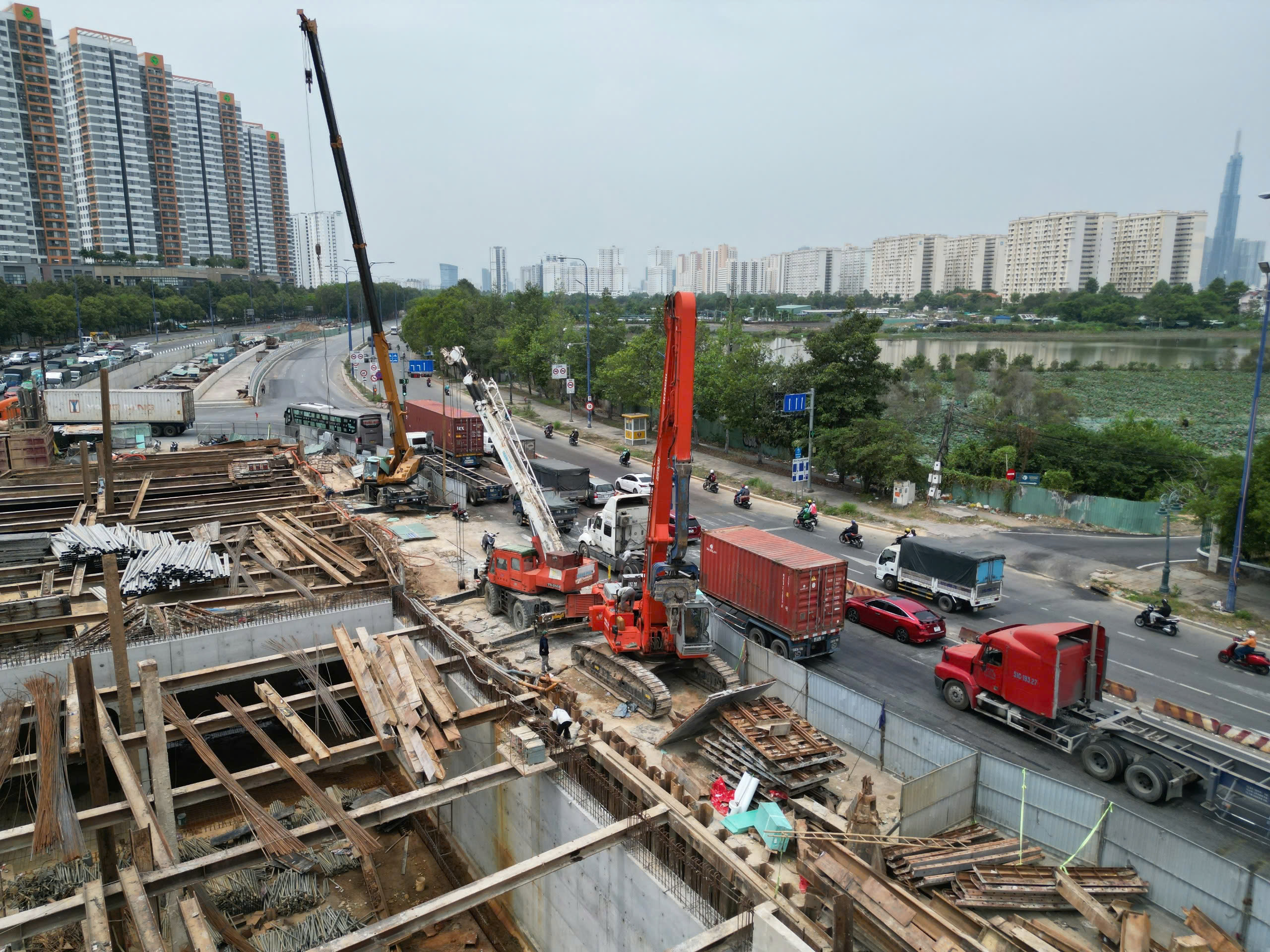 Ngắm hầm chui tại n&uacute;t giao ho&agrave;nh tr&aacute;ng nhất TP.HCM sắp th&ocirc;ng xe- Ảnh 5.