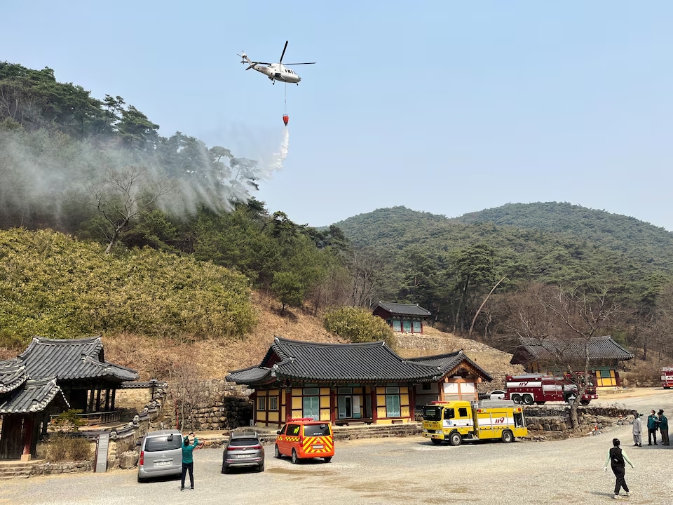 Cháy rừng kinh hoàng tại Hàn Quốc: Ít nhất 18 người thiệt mạng, 27.000 người phải sơ tán- Ảnh 3. Cháy rừng kinh hoàng tại Hàn Quốc: Ít nhất 18 người thiệt mạng, 27.000 người phải sơ tán- Ảnh 3.