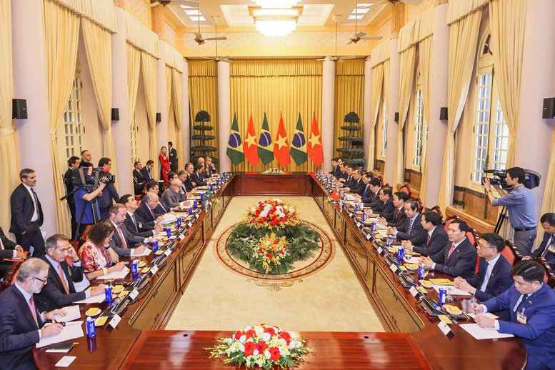 Tổng thống Brazil hội đ&agrave;m, b&aacute;o tin vui với Chủ tịch nước Lương Cường- Ảnh 2.