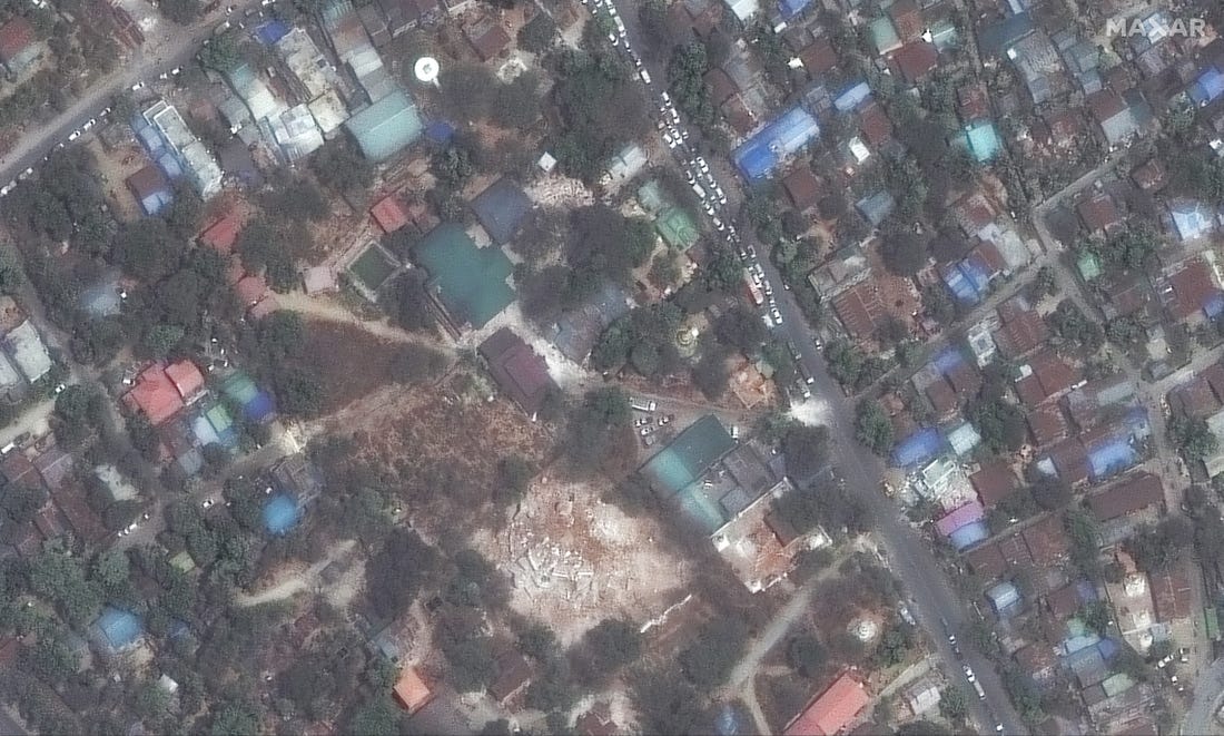 Loạt ảnh vệ tinh cho thấy sức tàn phá khủng khiếp của động đất Myanmar- Ảnh 8. Loạt ảnh vệ tinh cho thấy sức tàn phá khủng khiếp của động đất Myanmar- Ảnh 8.