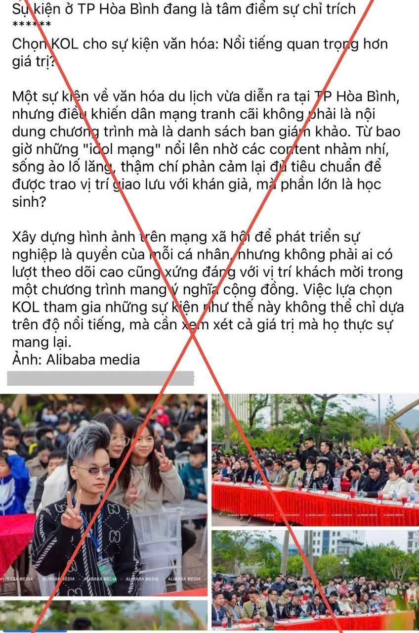 Chương tr&igrave;nh giới thiệu sản phẩm mời KOL g&acirc;y phản cảm, C&ocirc;ng an H&ograve;a B&igrave;nh v&agrave;o cuộc- Ảnh 1.