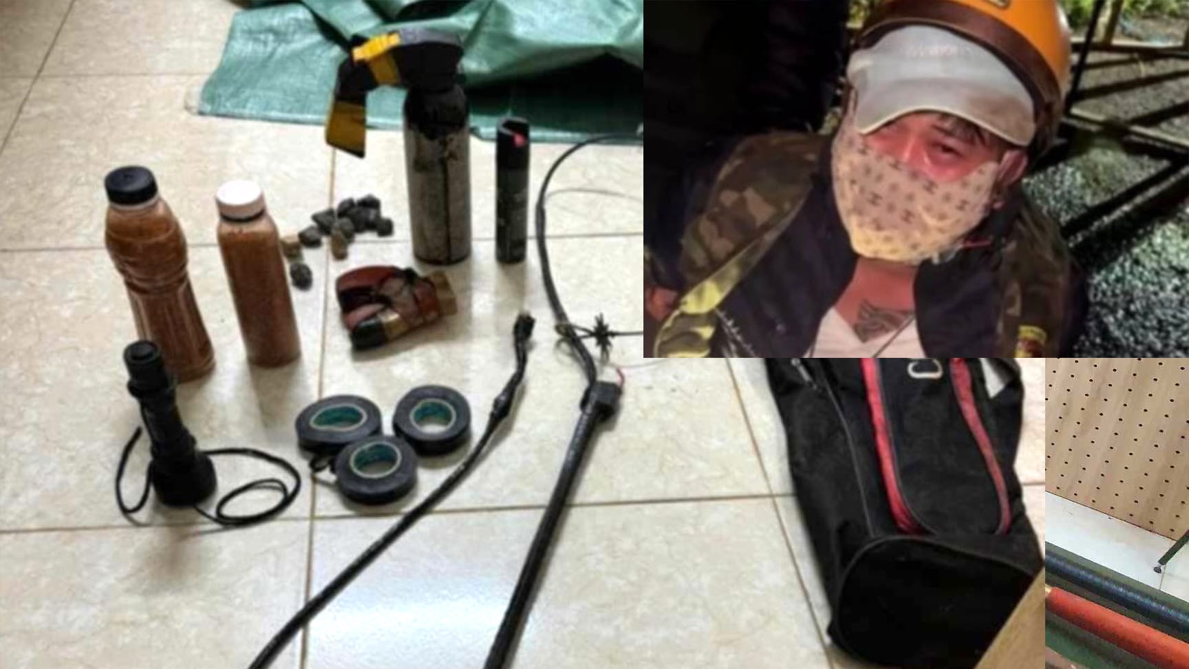 Đối tượng trộm ch&oacute; hung h&atilde;n d&ugrave;ng b&igrave;nh xịt hơi cay tấn c&ocirc;ng lực lượng c&ocirc;ng an- Ảnh 1.